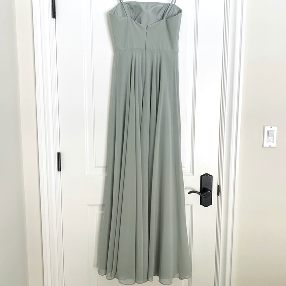 Jenny Yoo Renee Dress Morning Mist - 4 - Picture 8 of 9